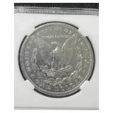 1885-O US MORGAN SILVER DOLLAR SLABBED