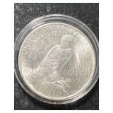 1923 US PEACE SILVER DOLLAR UNC IN AIRTITE