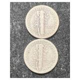 1928D-S US MERCURY DIMES