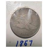 1857 US FLYING EAGLE CENT