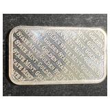 1 TROY OZ .999 FINE SILVER GSM BAR