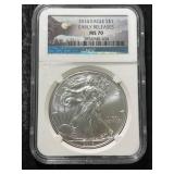 2014 AMERICAN SILVER EAGLE NGC MS70