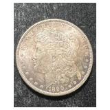 1890 US MORGAN SILVER DOLLAR