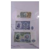 3-Bulgaria Currency Notes