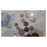 14-Norway Coin and 1 Piece of Currency