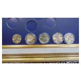 Presidential Dollar Display Frame with 5 Dollar Coin, New Quarter Book (Empty)