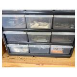 15-Drawer Hardware Organizer Cabinet With Assorted Fasteners