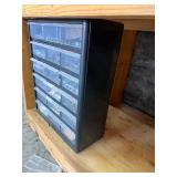 15-Drawer Hardware Organizer Cabinet With Assorted Fasteners