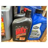 Mixed Lot: Motor Fluids, Funnels & Galvanized Buckets - content quantities unverified