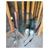 Mixed Lot: Roundup Sprayers, Wire Mesh Rolls & Garden Supports