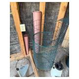 Mixed Lot: Roundup Sprayers, Wire Mesh Rolls & Garden Supports