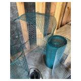 Mixed Lot: Roundup Sprayers, Wire Mesh Rolls & Garden Supports