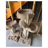 Carpeted Cat Trees 50 in Tall (Lot of 2)