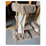 Carpeted Cat Trees 50 in Tall (Lot of 2)