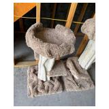 Carpeted Cat Trees 50 in Tall (Lot of 2)