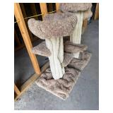 Carpeted Cat Trees 50 in Tall (Lot of 2)