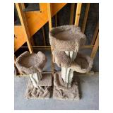Carpeted Cat Trees 50 in Tall (Lot of 2)