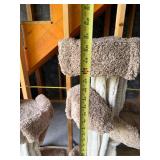 Carpeted Cat Trees 50 in Tall (Lot of 2)