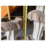 Carpeted Cat Trees 50 in Tall (Lot of 2)