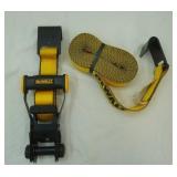 NEW Dewalt ratchet tie down strap. 2"