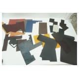 Colored Leather Pieces