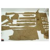 light brown leather pieces