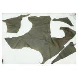 dark brown leather pieces
