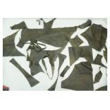 dark brown leather pieces
