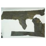 dark brown leather pieces