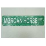 Morgan Horse St sign. new
