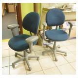 2ct Adjustable Office Chairs on Wheels