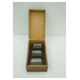 Antique metal coin banks & Antique Globe-Wernicke Co. Oak Recipe Box