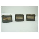 Antique metal coin banks & Antique Globe-Wernicke Co. Oak Recipe Box