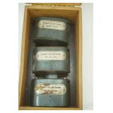 Antique metal coin banks & Antique Globe-Wernicke Co. Oak Recipe Box
