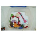 Embroidery Floss, Organizing Containers, Embroidery Hoop and printed pattern pieces
