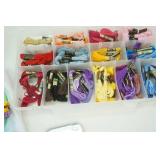 Embroidery Floss, Organizing Containers, Embroidery Hoop and printed pattern pieces