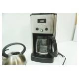 Cuisinart Coffee Maker w/extra pot, stainless tea kettle