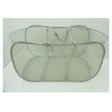 Collapsible divided laundry hamper 32"x16"