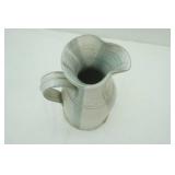 Stoneware Pottery Pitcher 10.5" tall