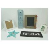 Wall Decor: Chalk Board, 8x10 white wood frame, and more