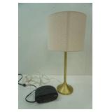 Table Lamp with 2 shades & Sony Clock Radio