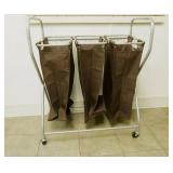 Rolling Triple Laundry Sorter