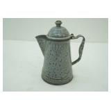 antique gray graniteware coffee pot