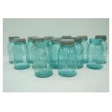 Ball Perfect Mason Canning Jars. Aqua Blue. 13ct