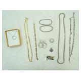 Jewelry Lot: stainless steel and costume