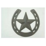 Cast Iron Star & Horseshoe 10x10"