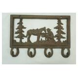 Cast Iron Coat Rack 11"x 7.5"