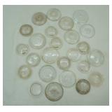 Antique Glass Top Canning Lids