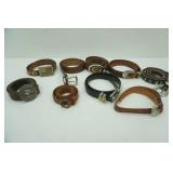 Belts, Leather and Other, variety of sizes