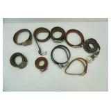 Belts, Leather and Other, variety of sizes